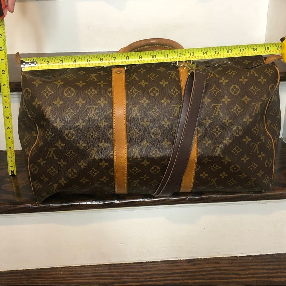 Auth LOUIS VUITTON Monogram Keepall Boston Weekend Travel Bag LV 50 MB0990 - Picture 13 of 15